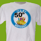It's My Birthday Personalized 50th Birthday T-Shirt
